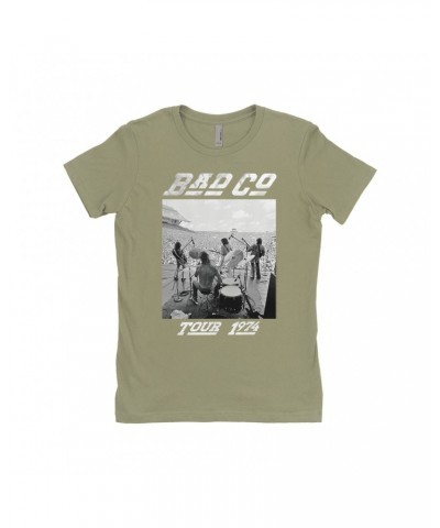 Bad Company Ladies' Boyfriend T-Shirt | 1974 On Stage Tour Shirt $10.98 Shirts