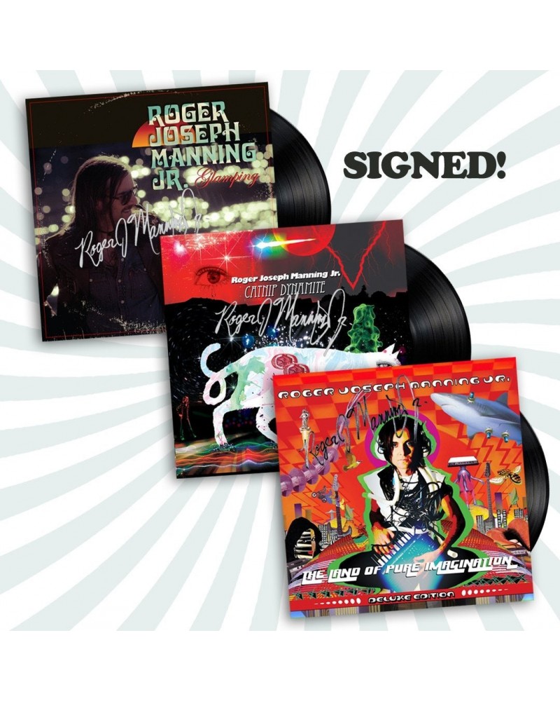 Roger Joseph Manning Jr. Signed Vinyl LP Bundle $46.20 Vinyl