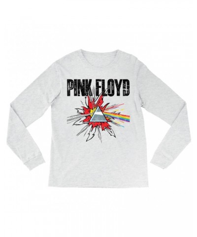 Pink Floyd Long Sleeve Shirt | Pop Art Prism Distressed Shirt $14.98 Shirts