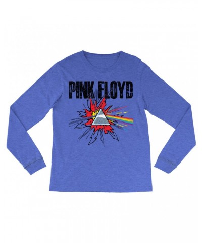 Pink Floyd Long Sleeve Shirt | Pop Art Prism Distressed Shirt $14.98 Shirts