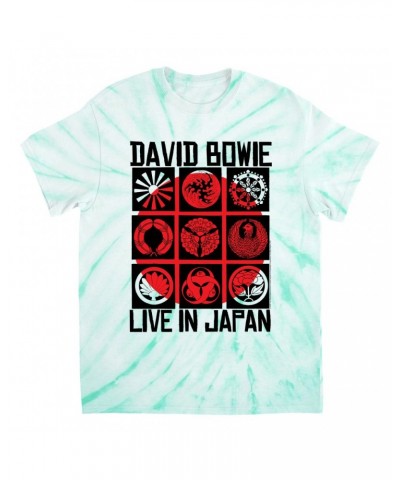 David Bowie T-Shirt | Live In Japan Concert Poster Tie Dye Shirt $9.70 Shirts