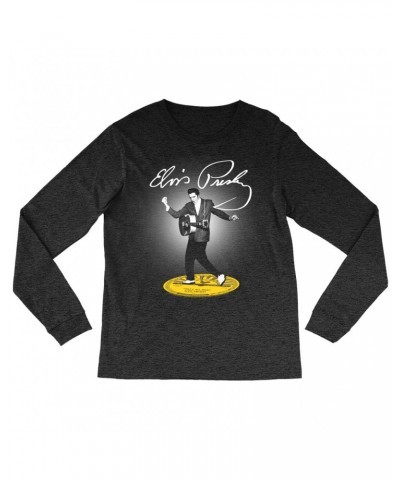 Elvis Presley Long Sleeve Shirt | Signature Stepping On Hits Shirt $13.48 Shirts