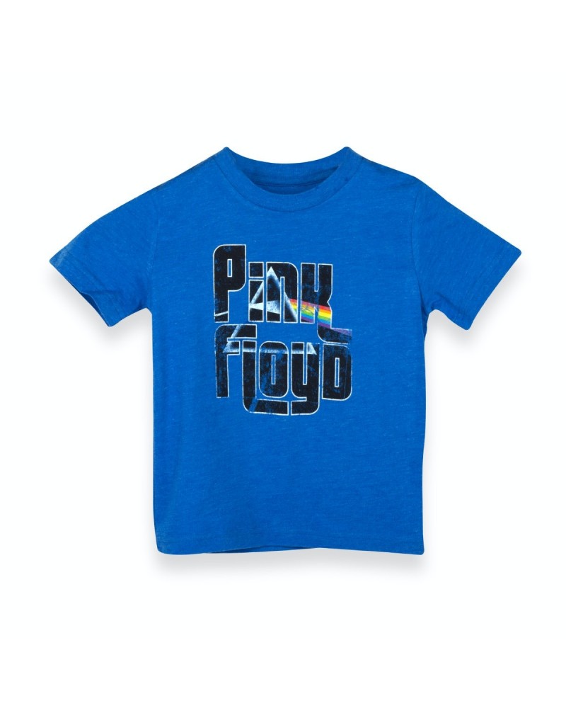 Pink Floyd Kid's Royal Blue Prism Fill-In Logo T-Shirt $1.75 Shirts