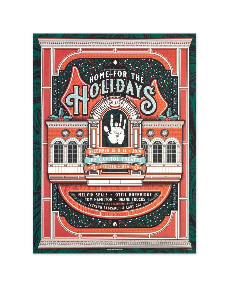 Jerry Garcia Home For The Holidays Event Poster $5.10 Decor