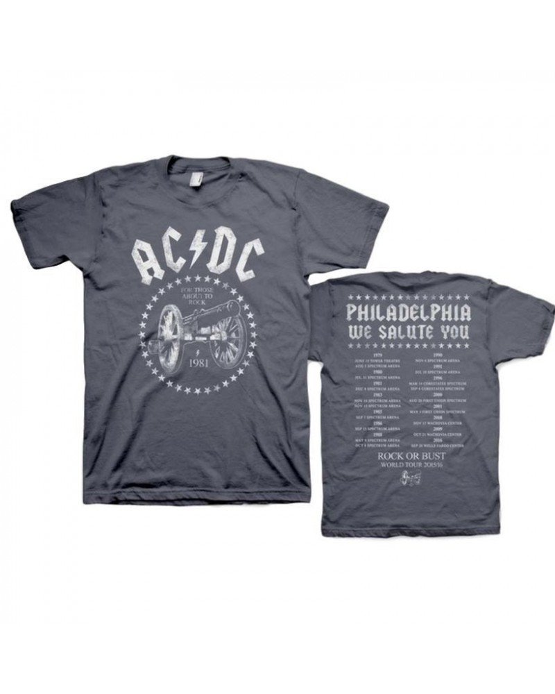 AC/DC 2016 Philadelphia We Salute You Event T-Shirt $7.20 Shirts