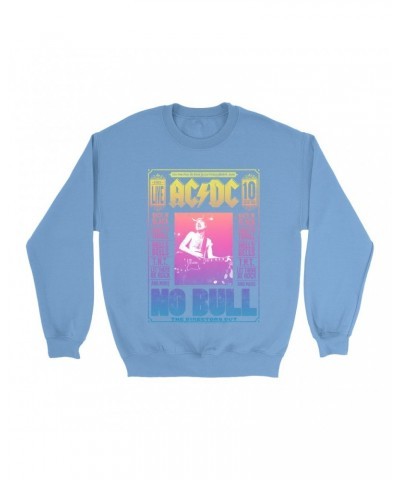 AC/DC Bright Colored Sweatshirt | Rainbow Ombre No Bull Cover Sweatshirt $12.93 Sweatshirts