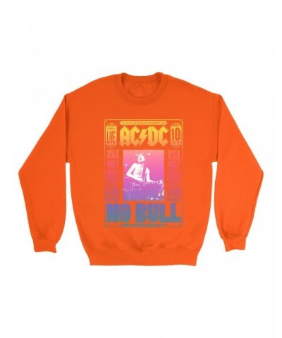 AC/DC Bright Colored Sweatshirt | Rainbow Ombre No Bull Cover Sweatshirt $12.93 Sweatshirts