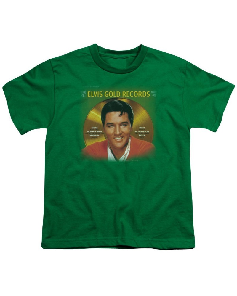 Elvis Presley Youth Tee | GOLD RECORDS Youth T Shirt $5.40 Kids