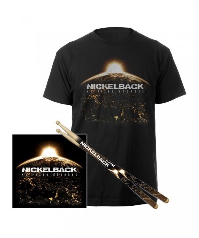 Nickelback No Fixed Address Tee + CD + Drum Sticks Bundle Exclusive $18.60 CD