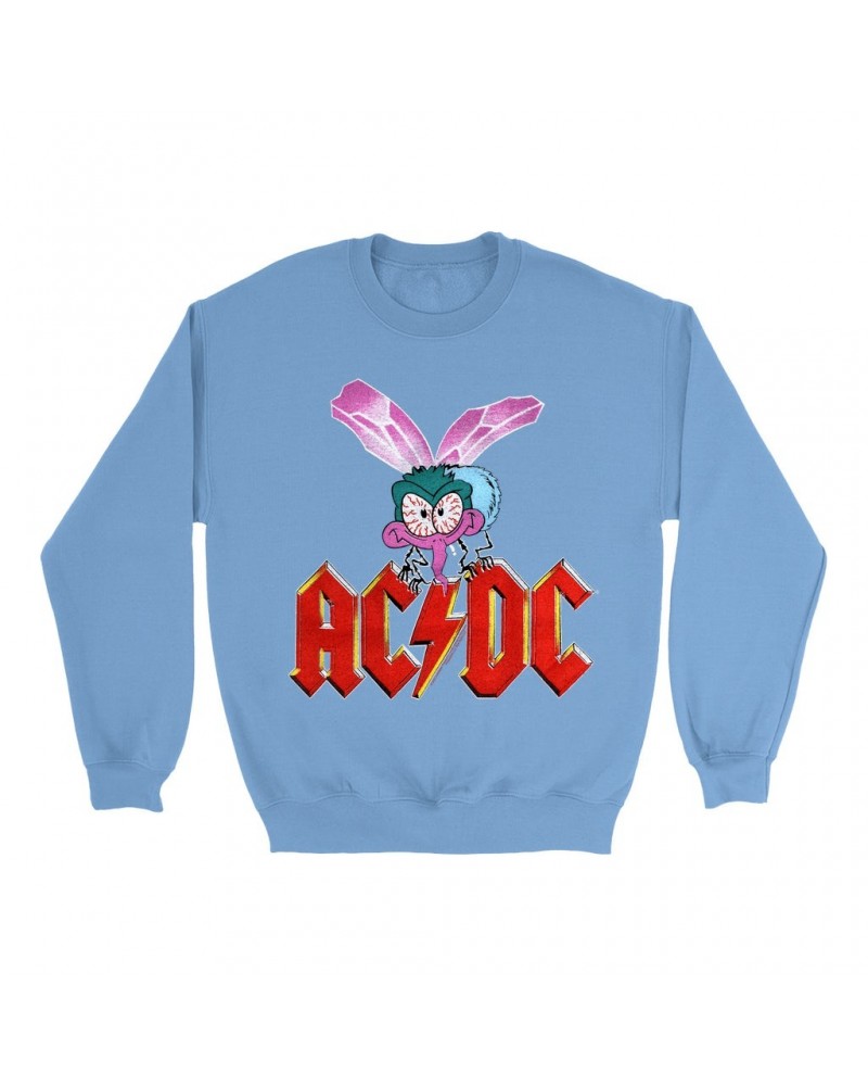 AC/DC Bright Colored Sweatshirt | Fly On The Wall Concert Tour Poster Sweatshirt $10.49 Sweatshirts