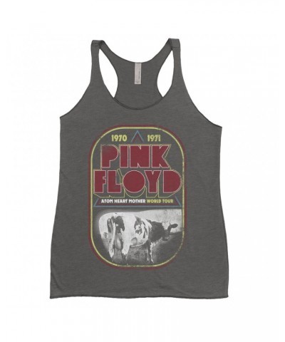 Pink Floyd Ladies' Tank Top | Atom Heart Mother World Tour Design Distressed Shirt $8.69 Shirts