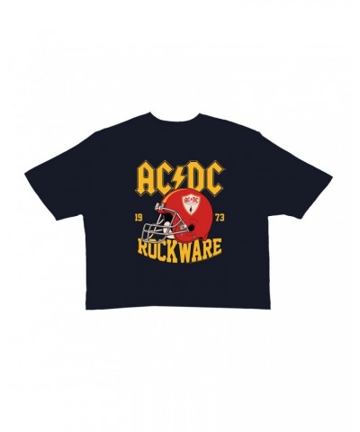 AC/DC Ladies' Crop Tee | Rockware 73 Football Crop T-shirt $12.67 Shirts