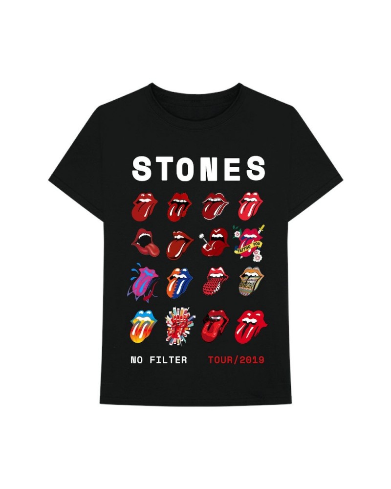 The Rolling Stones Licks Evolution 2019 Black T-Shirt $16.80 Shirts