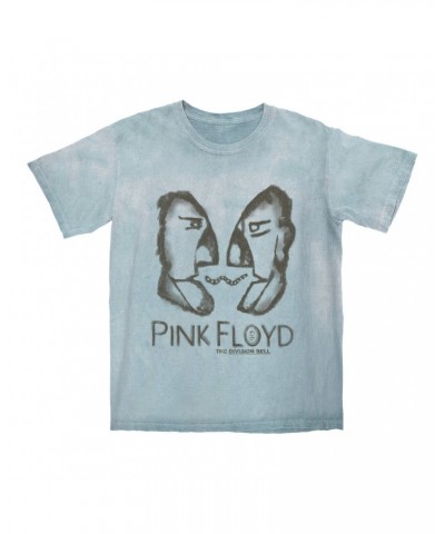 Pink Floyd T-shirt | Bioworld Division Bell Pencil Sketch Color Blast Shirt $11.38 Shirts