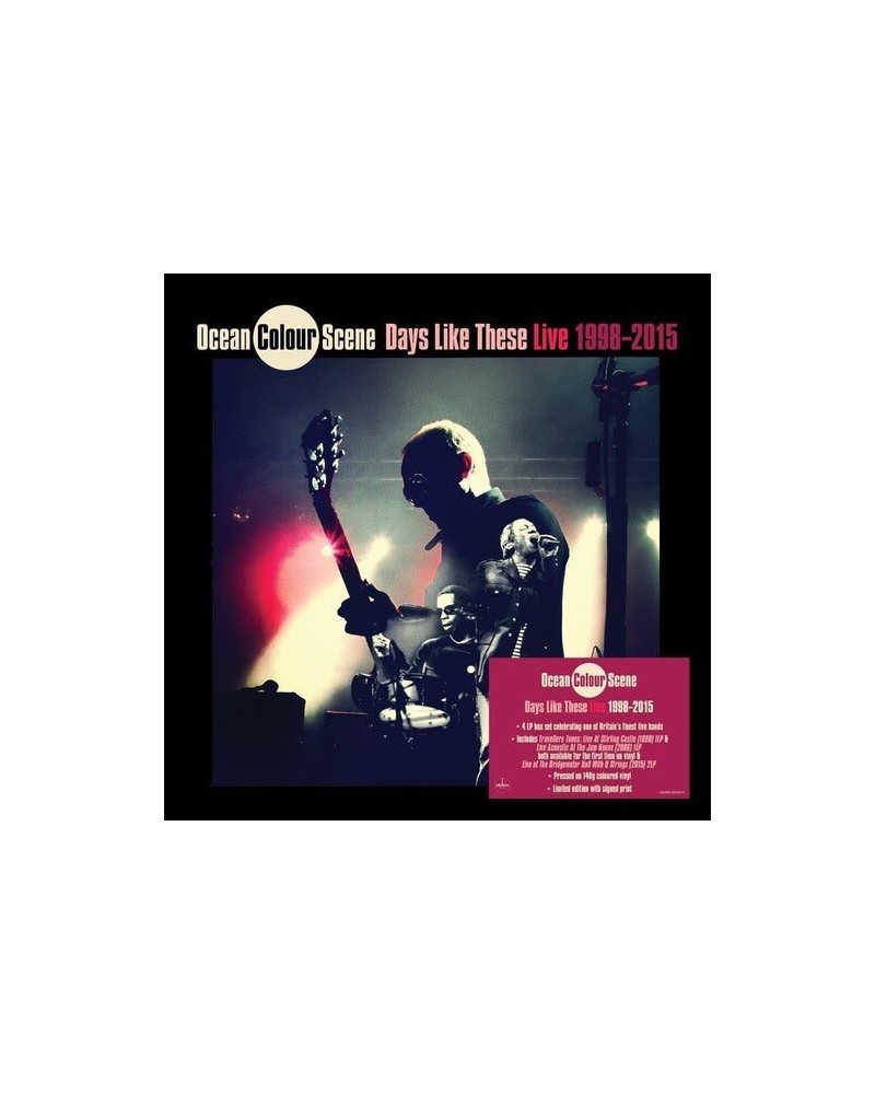 Ocean Colour Scene DAYS LIKE THESE: LIVE 1998-2015 Vinyl Record $36.90 Vinyl